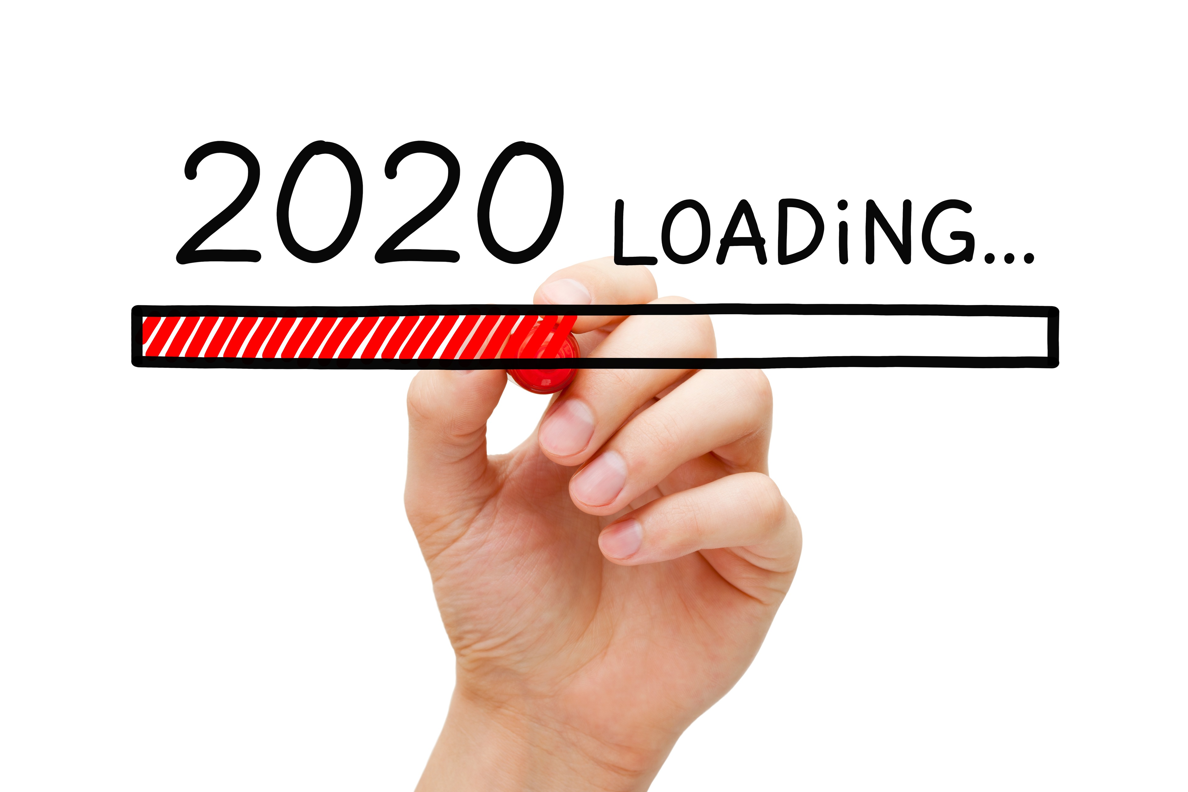 New Year 2020 Loading Bar Concept